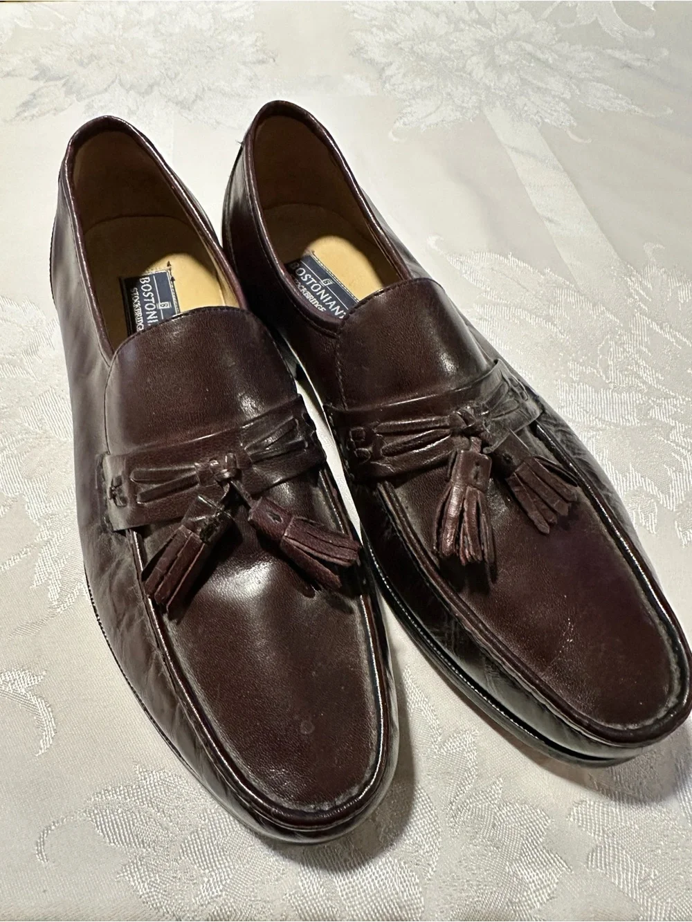Bostonian Men's Tassel Slip-On Loafers in Dark Brown